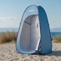 VEVOR Pop up Privacy Tent, Instant Portable Privacy Tent Changing Room with Bag, Ground Stakes, Ropes, Carry Bag, 190T Polyester with Silver Coating, Quick Setup, for Camping, Beach, Fishing