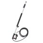 VEVOR 6358 mm telescopic high-pressure cleaner lance, telescopic spray tube, 4000 PSI telescopic spray wand with extension rods, brush head, swivel coupling, 7 nozzles, support strap, for gutters