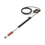 VEVOR 6358 mm telescopic high-pressure cleaner lance, telescopic spray tube, 4000 PSI telescopic spray wand with extension rods, brush head, swivel coupling, 7 nozzles, support strap, for gutters