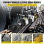 Elektryczna hydrauliczna giętarka do prętów zbrojeniowych VEVOR, giętarka do prętów zbrojeniowych o mocy 1500 W, gięcie prętów zbrojeniowych do 10-25 mm w 4 sekundy, giętarka ze skrzynką narzędziową, pojemnikiem na olej, czarny czerwony