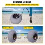 Zapasowe opony plażowe VEVOR Balloon Beach Wheels 13" średnica i 32" oś TPU