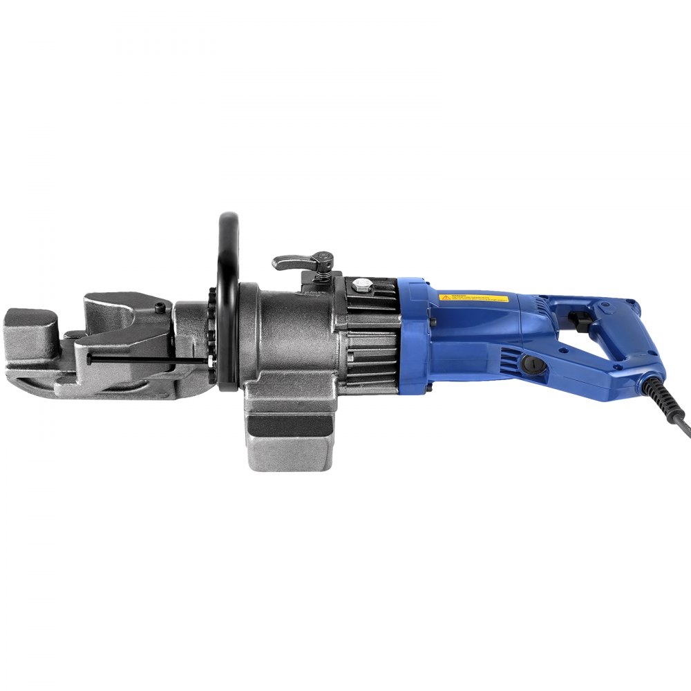 Elektryczna hydrauliczna giętarka do prętów zbrojeniowych VEVOR, przenośna giętarka o mocy 1000 W, wygina pręty zbrojeniowe o średnicy do 6-16 mm w ciągu 4 sekund, giętarka z pojemnikiem na olej, czarno-niebieska