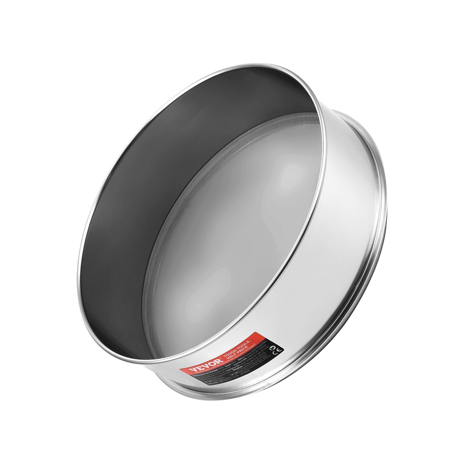 VEVOR Sito do mąki o drobnych oczkach, sito do mąki o oczkach 150, sito ze stali nierdzewnej 304 do żywności o drobnych oczkach, sito o drobnych oczkach 12,6 cala do pieczenia, 5 rozmiarów oczek do fasoli mung, ryżu, mąki i proszku perłowego