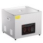 VEVOR Ultrasonic Cleaner 15 L Professional 360 W Cleaner Machine z timerem i grzałką, cyfrowy 40 kHz Ultrasonic Cleaner z koszem do zegarków, szkieł, stojaka na biżuterię, narzędzi przemysłowych, srebrny