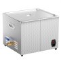 VEVOR Ultrasonic Cleaner 15 L Professional 360 W Cleaner Machine z timerem i grzałką, cyfrowy 40 kHz Ultrasonic Cleaner z koszem do zegarków, szkieł, stojaka na biżuterię, narzędzi przemysłowych, srebrny