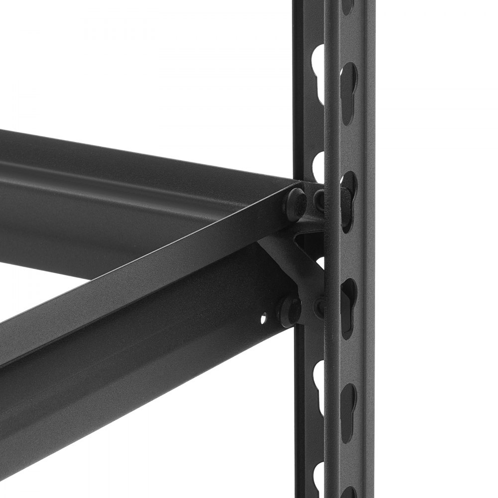 VEVOR Storage Shelves, 5-Tier Adjustable, 907.2 kg Capacity, Heavy Duty Garage Storage Shelving Unit, Metal Utility Rack Shelf, for Garage Warehouse Basement Kitchen, 1228 mm W x 459 mm D x 1813 mm H