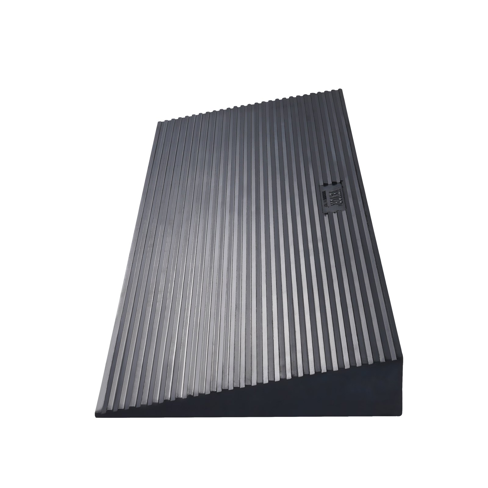 Rampa progowa VEVOR z pełnej gumy, progowa, maks. nośność do 15 ton, rampa krawężnikowa 90x20x4 cm, rampa dla wózków inwalidzkich z dwustronną taśmą klejącą, rampa dostępowa, gumowa, samoprzylepna