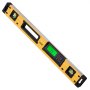 VEVOR Digital Inclinometer Aluminum Spirit Level with LCD Screen, 600mm Length, 3 Vials, Measuring Range 0-360° (4x90°), 0.5mm/m Accuracy, Memory Recording & Hold Function