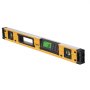 VEVOR Digital Inclinometer Aluminum Spirit Level with LCD Screen, 600mm Length, 3 Vials, Measuring Range 0-360° (4x90°), 0.5mm/m Accuracy, Memory Recording & Hold Function