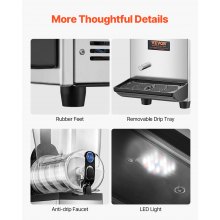 VEVOR 1x15L Slush Ice Machine Slush Ice Machine 500W Slush Machine Commercial
