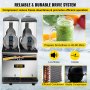 VEVOR komercyjna maszyna do lodu typu slush Maszyna do lodu typu slush 2x15L 800W Maszyna do lodu typu slush