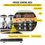 VEVOR Commercial Slush Ice Machine, 3 x 15 L Slush Ice Machine 800 W 220 V Slush Ice Maker, Slush Device 63 x 45 x 80 cm Slushy Maker, 2 tryby Inteligentny panel kontrolny LED