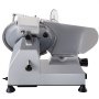 VEVOR Commercial Meat Slicer 320W, Electric Slicer Food Cutter with 12-inch Carbon Steel Blade, 0-15mm Adjustable Thickness for Meat