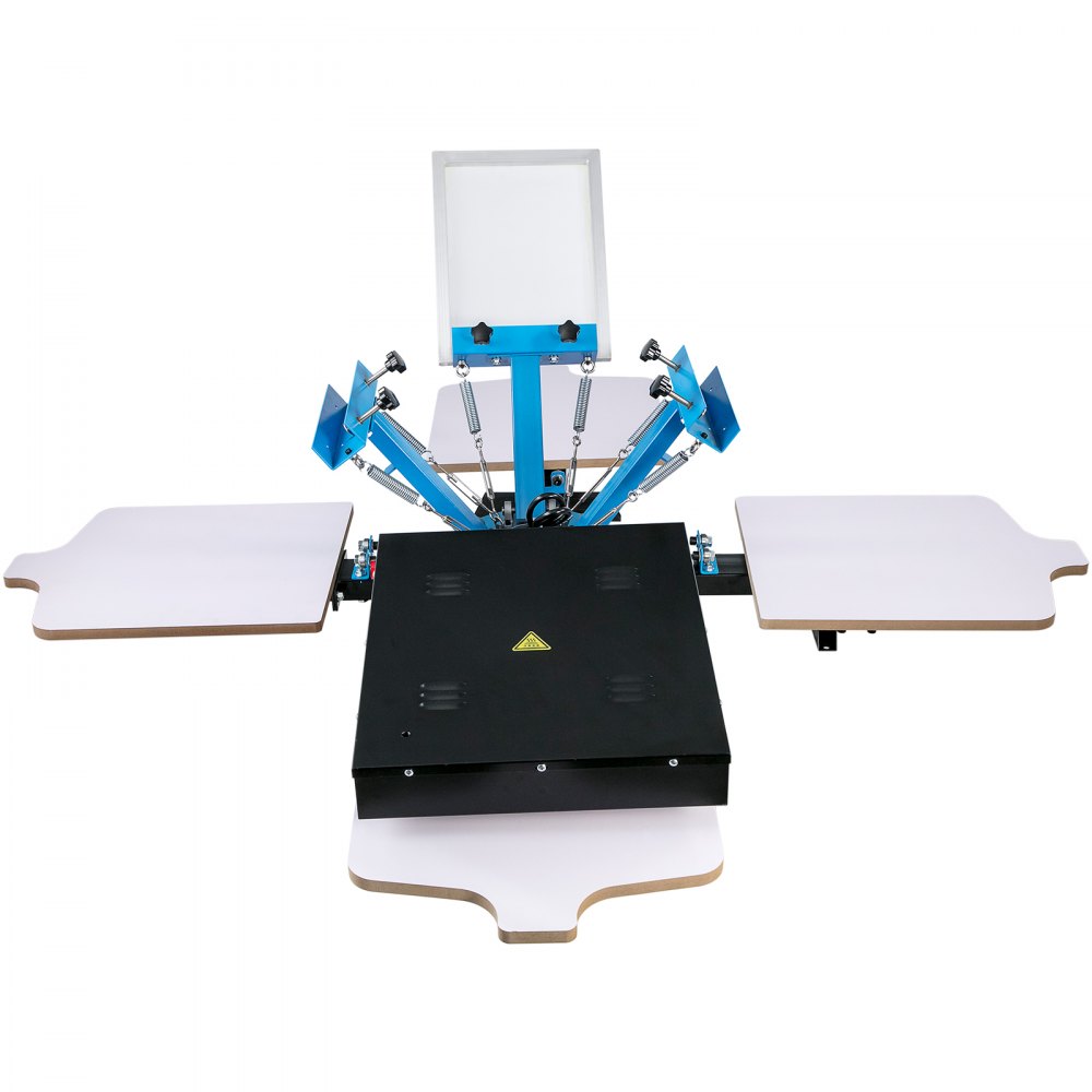 Zestaw do sitodruku stół do sitodruku 3 kolory 1 stacja z jednym kołem suszarki