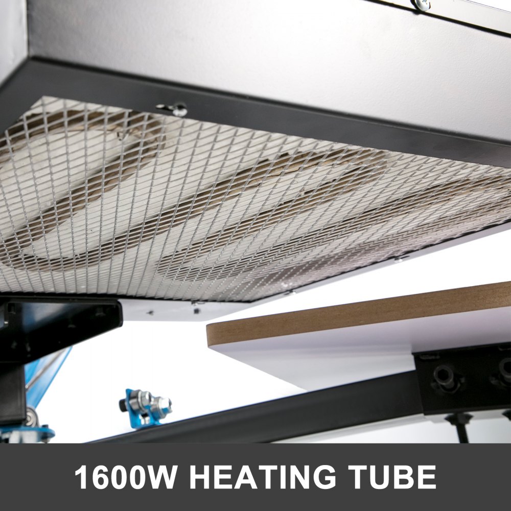 Zestaw do sitodruku stół do sitodruku 3 kolory 1 stacja z jednym kołem suszarki