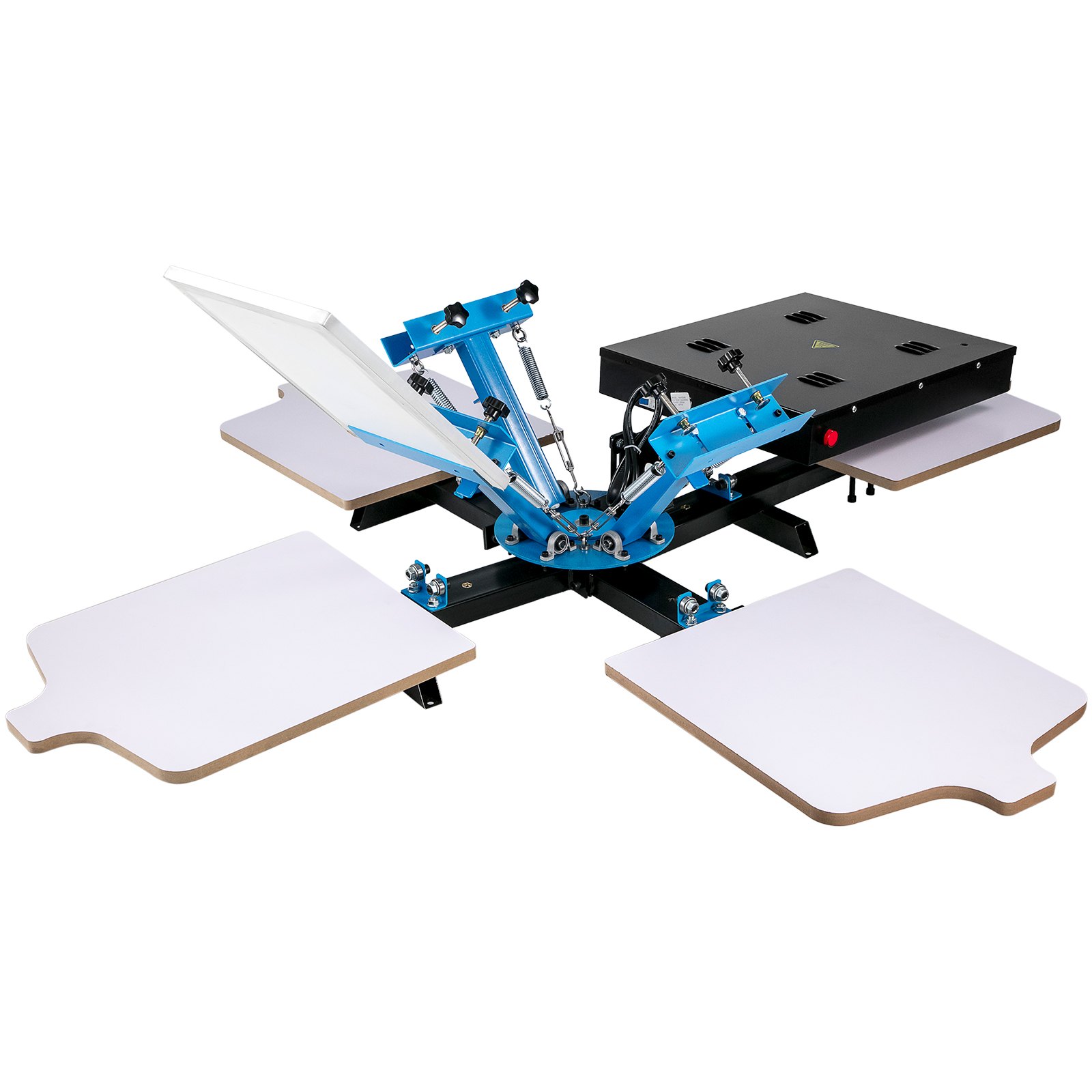 Zestaw do sitodruku stół do sitodruku 3 kolory 1 stacja z jednym kołem suszarki