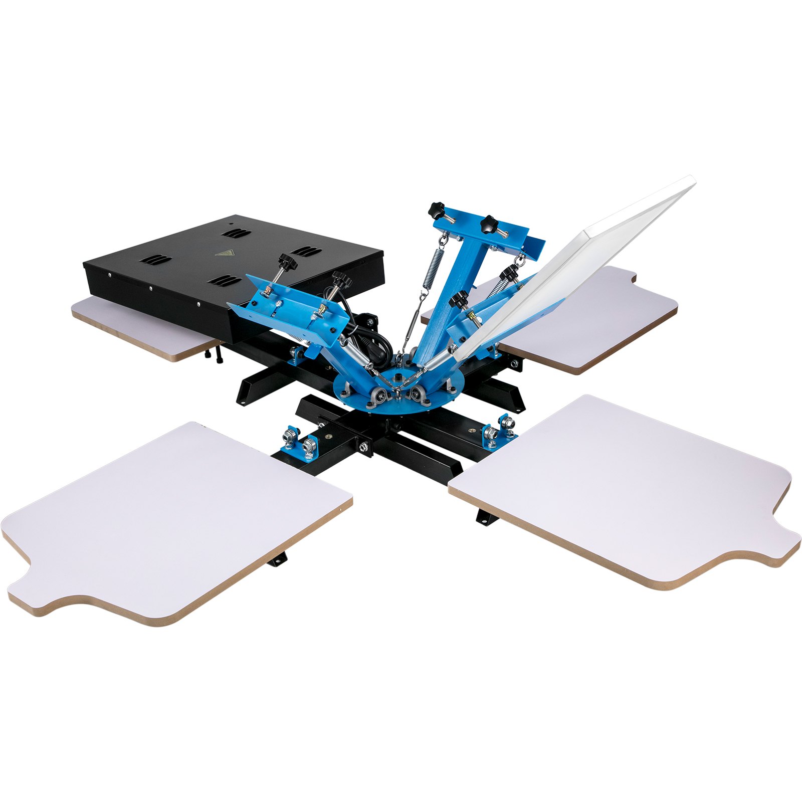 Zestaw do sitodruku stół do sitodruku 3 kolory 1 stacja z jednym kołem suszarki