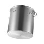VEVOR 50,1L garnek ze stali nierdzewnej, garnek o dużej pojemności, rondel z pokrywką i uchwytem, ​​garnek klasy komercyjnej, wykończenie piaskowe, na imprezy dla dużych grup, srebrny