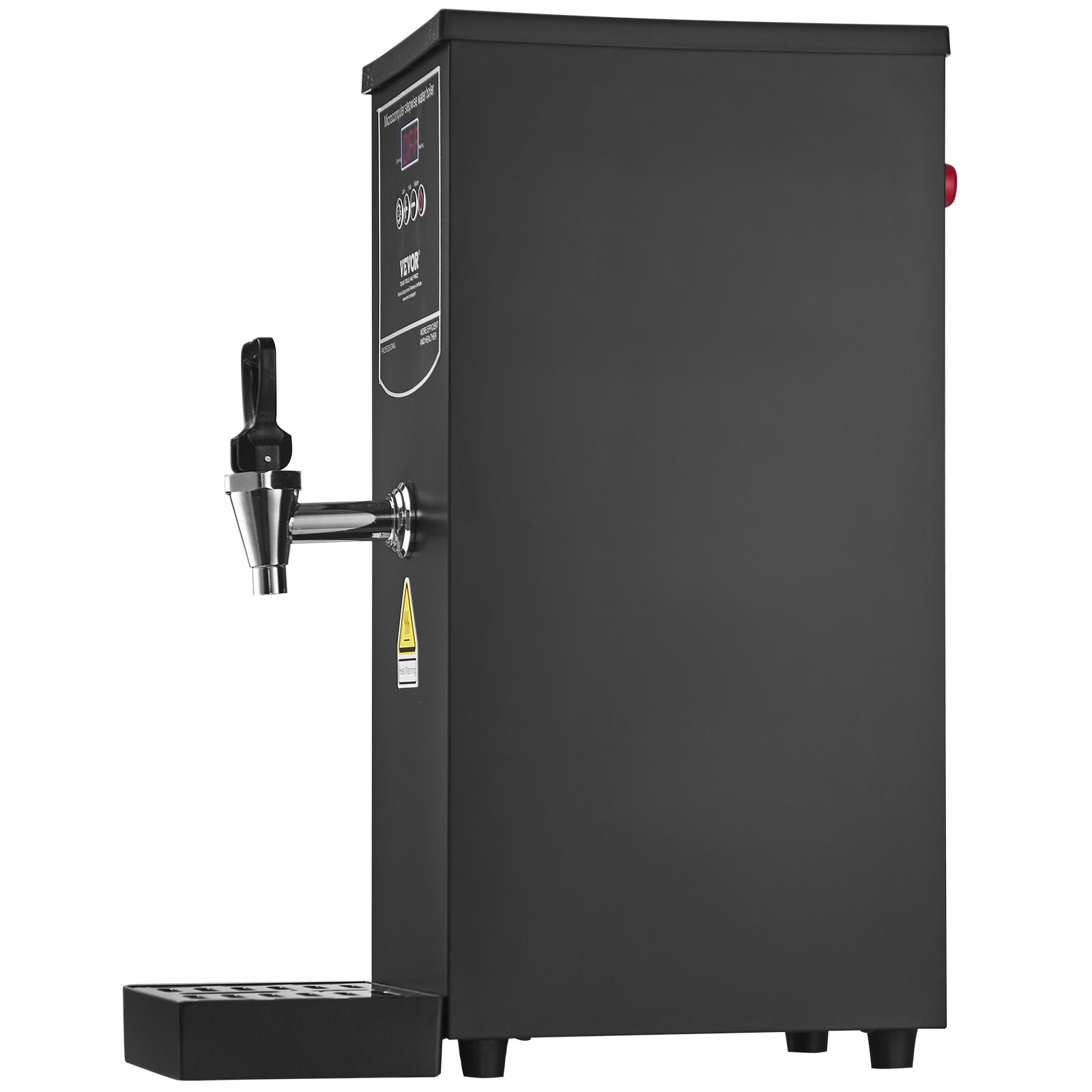 VEVOR Komercyjny podgrzewacz wody 10 l, czajnik elektryczny o mocy 1,5 kW z rurą grzewczą ze stali nierdzewnej 316, płynne i szybkie podgrzewanie. Podgrzewacz wody 50 l/h do kawiarni, herbaciarni, restauracji i biur.