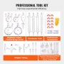 Zestaw do destylacji laboratoryjnej VEVOR, zestaw do destylacji w szkle laboratoryjnym borowym 3,3 z 24 i 40 złączami, zestaw aparatów do destylacji 1000 ml do olejków eterycznych, 32-częściowy zestaw naczyń szklanych