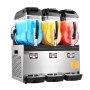 VEVOR Commercial Slushie Machine 12L x 3 Triple Tank Frozen Drink Machine, 144 Cup Stainless Steel Slushie Machine with Keypad Soft Serve Maker for Parties, Restaurants, Cafes, and Bars