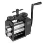 VEVOR Rolling Mill 4-in-1 Round Flat Square Half-Round Pressing Roller Mill, Manual Jewelry DIY Tool, 0.03-7 mm Adjustable Thickness, Stable & Even Rolling, for Ductile Metals, Gold, Silver, Copper