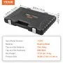 VEVOR 116-piece machine tap and die set, core drill, thread cutting set made of bearing steel, including 51 taps and 51 dies (metric/imperial).