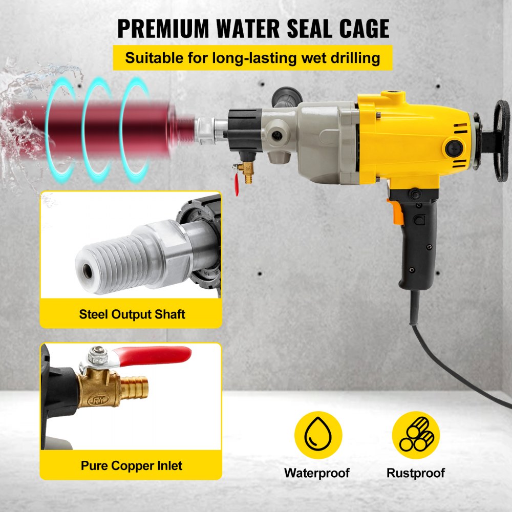 Wiertarka koronowa Wiertarka diamentowa 7" Wiertarka koronowa na mokro 2180W 220V