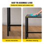 VEVOR Stół barowy Patio Wysokość baru Stół pubowy 118x38x98cm Biurko wewnętrzne