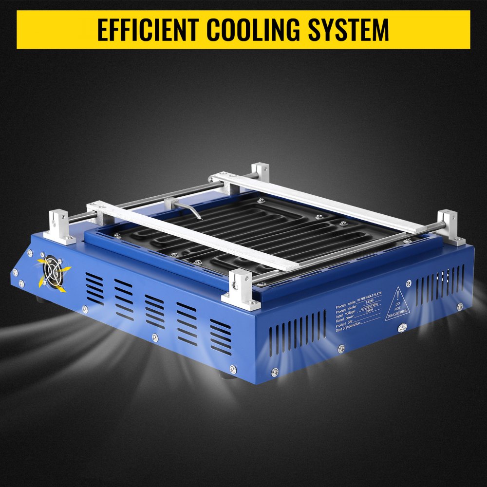 VEVOR 1600W Podgrzewacz IR Podgrzewacz PCB T-8280 Stacja lutownicza na podczerwień
