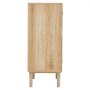 VEVOR Rattan Cabinet, Rattan Storage Cabinet with 2 Magnetic Doors and Adjustable Shelves, Sideboard Buffet Cabinet for Hallway, Entryway, Living Room, or Kitchen, Natural