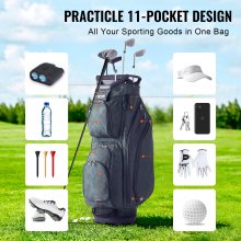 VEVOR 91cm Torba na wózek golfowy Torba na wózek golfowy 14-kierunkowy organizer z przegrodą