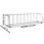Uchwyt na rowery VEVOR, wymiary: 2835mm x 673mm x 743mm, srebrny.