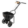 Rozsiewacz VEVOR o pojemności 6,8 kg, rozsiewacz nawozu o szerokości rozrzutu 3 m, rozsiewacz obrotowy z oponami 25,4 cm, regulowana szybkość rozrzutu, państwowy rozsiewacz nawozów i nasion do ogrodu przydomowego