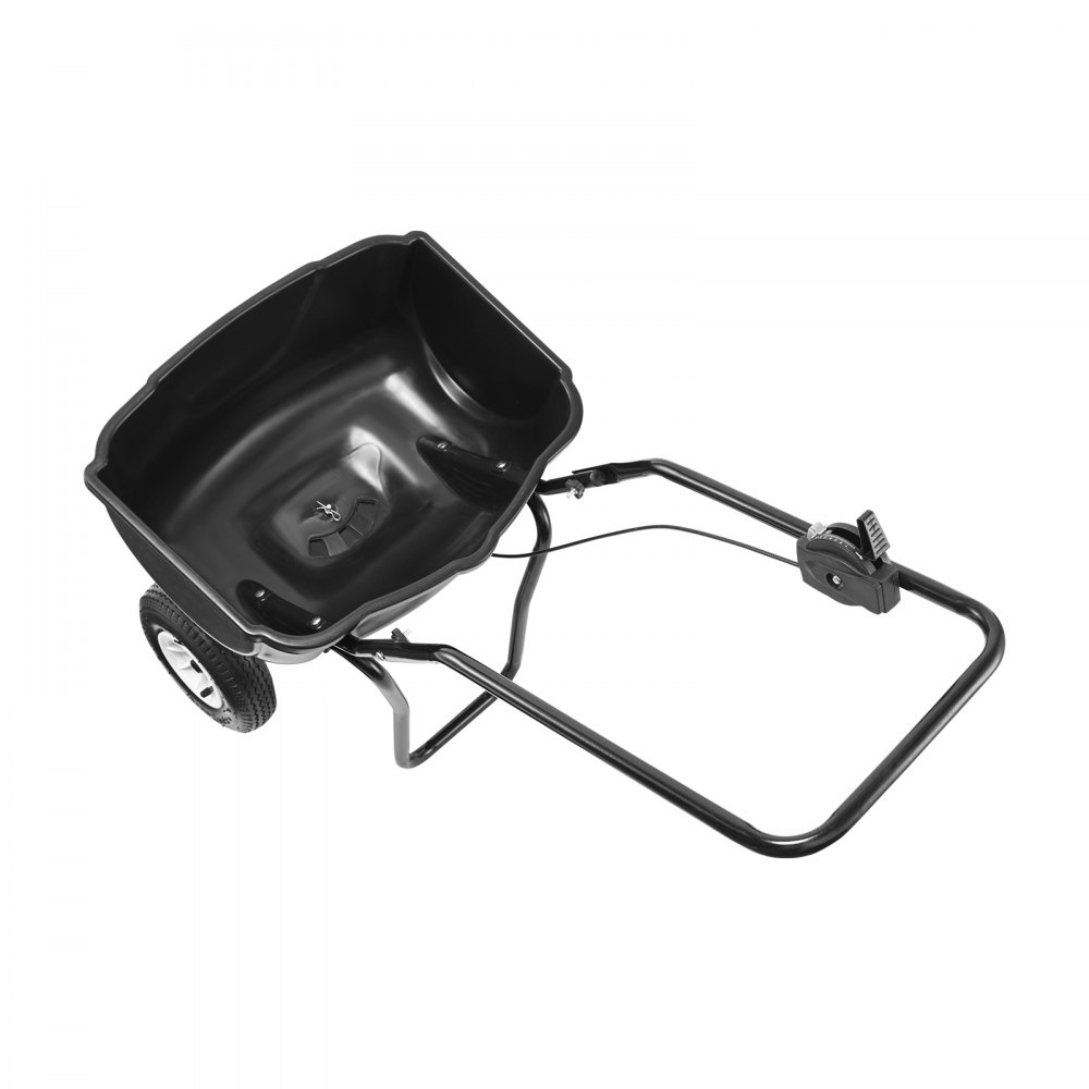 Rozsiewacz VEVOR 20L Rozsiewacz nasion 885x485x750mm Rozsiewacz nawozów Szerokość rozsiewu 0-3m Rozsiewacz odśrodkowy Udźwig 27kg Rozsiewacz ręczny Wózek do rozsiewacza ręcznego Rama Q235 Plastikowe koła Rozsiewacz soli