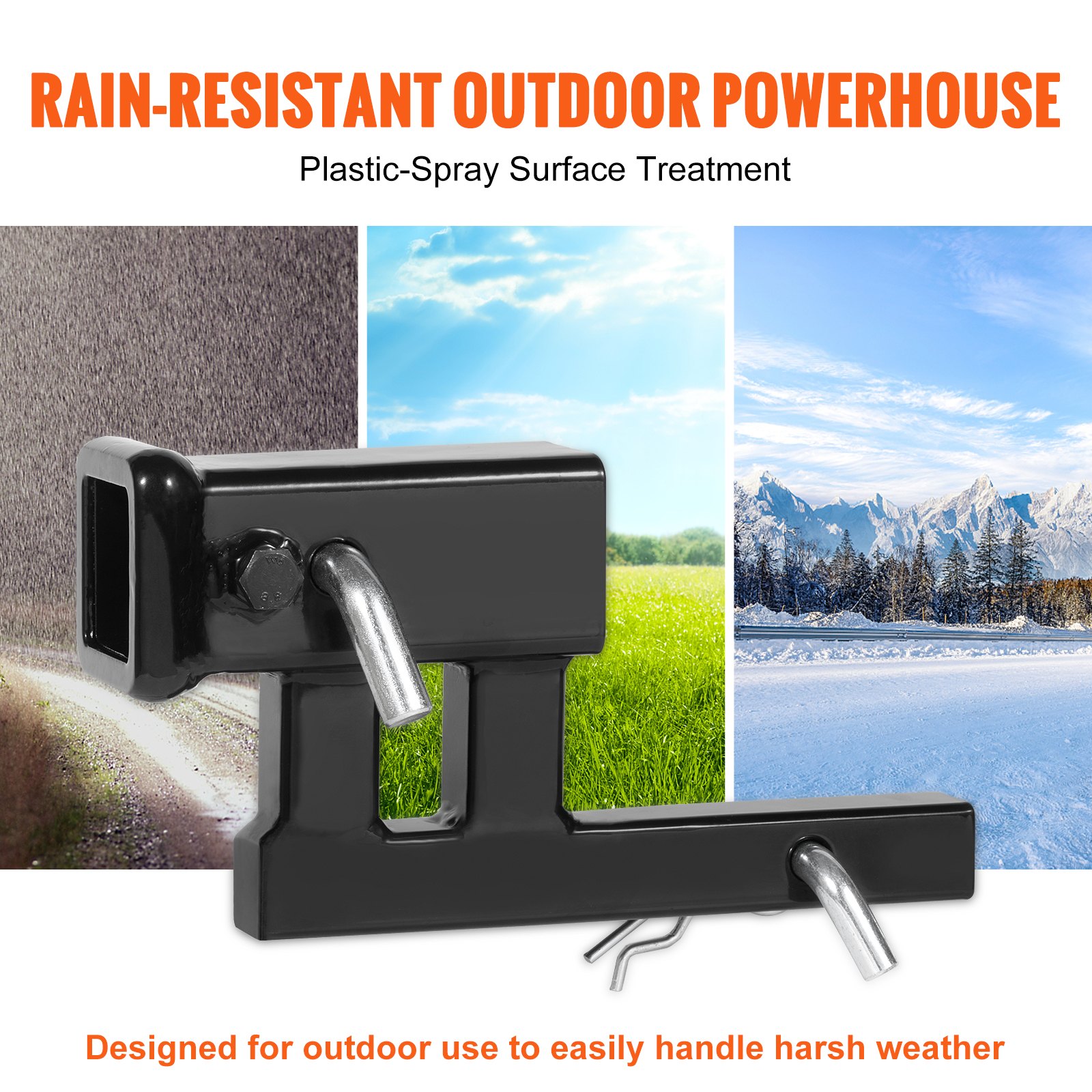 Przedłużacz VEVOR Rise-Drop Extender Zaczep przyczepy Odbiornik Adapter 1-1/4" do 2