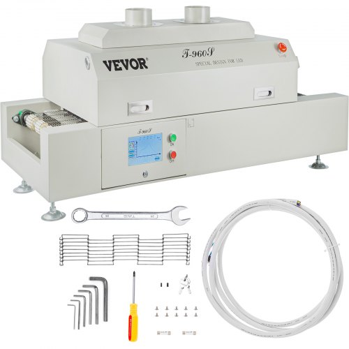 Piec do lutowania rozpływowego VEVOR T960 S 4500W Piec do lutowania IR 960 x 300 mm