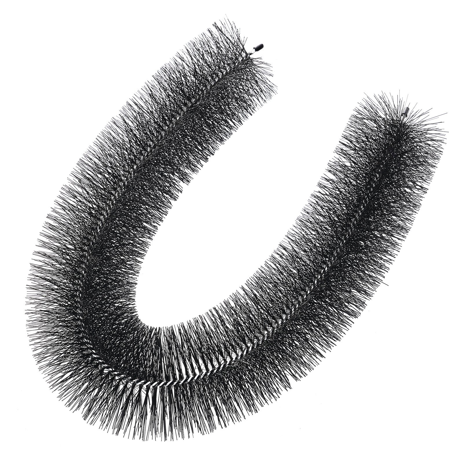 Szczotka do rynien VEVOR, długość całkowita 18 m, średnica φ13,3 cm, narzędzie do czyszczenia rynien, osłona na liście do rynien 12,7 cm, łatwe usuwanie liści i zanieczyszczeń z dachu, opakowanie 20 sztuk