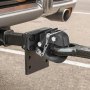 VEVOR towbar, 13T towing capacity, towbar hook suitable for 63.5-76.2mm bezel rings with mounting kit, black powder coating, wear-resistant, suitable for various vehicles