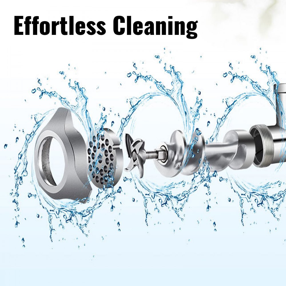 Maszynka do mielenia mięsa 80kg/h - stal nierdzewna, z 2 nożami i 2 tarczami perforowanymi maszynka do mielenia mięsa