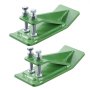 VEVOR Tractor Bucket Protector, 2PCS Heavy Duty Steel Bucket Edge Protectors, Anti-Skid Device with Double Hexagon Lock Nuts and Bolts, for Snow, Leave Removal & Spreading Gravel (Green)