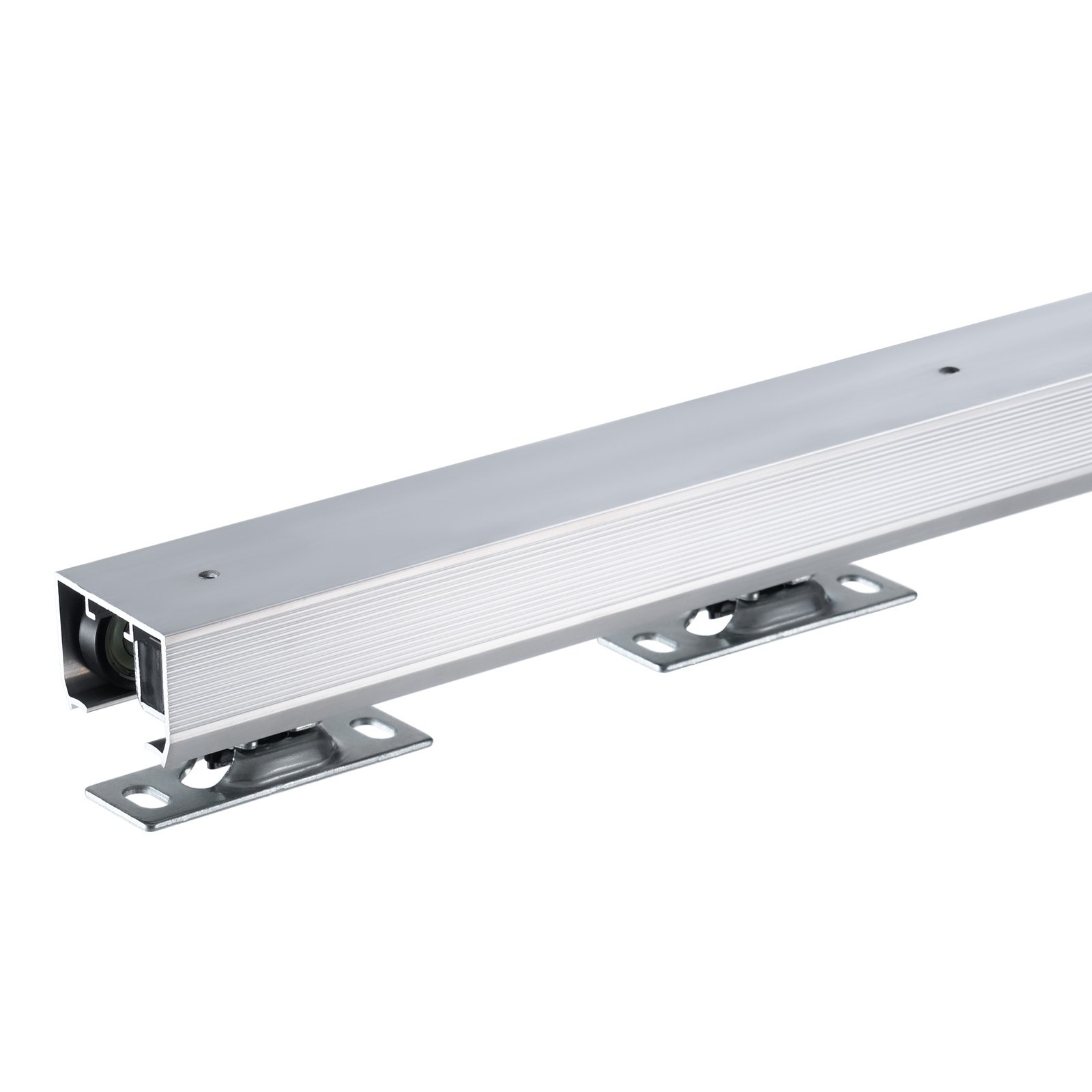 VEVOR sliding door hardware track set, sliding door system, 1441 mm, hardware set for 610-762 mm wide single doors, smooth and easy to install, sliding door hardware, load capacity 100 kg