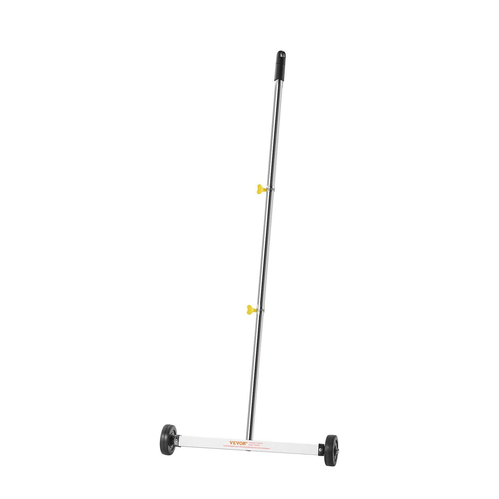 VEVOR Magnetyczna zamiatarka z kołami, 43 cm, udźwig 4,5 kg, magnetyczna szczotka z regulowanym uchwytem, ​​do zbierania gwoździ i śrub, czyszczenia garaży, prac dachowych