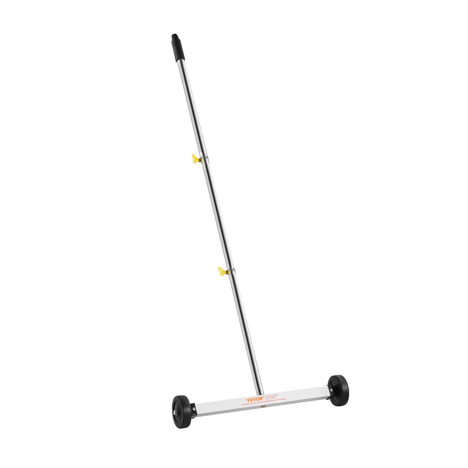 VEVOR Magnetyczna zamiatarka z kołami, 43 cm, udźwig 4,5 kg, magnetyczna szczotka z regulowanym uchwytem, ​​do zbierania gwoździ i śrub, czyszczenia garaży, prac dachowych