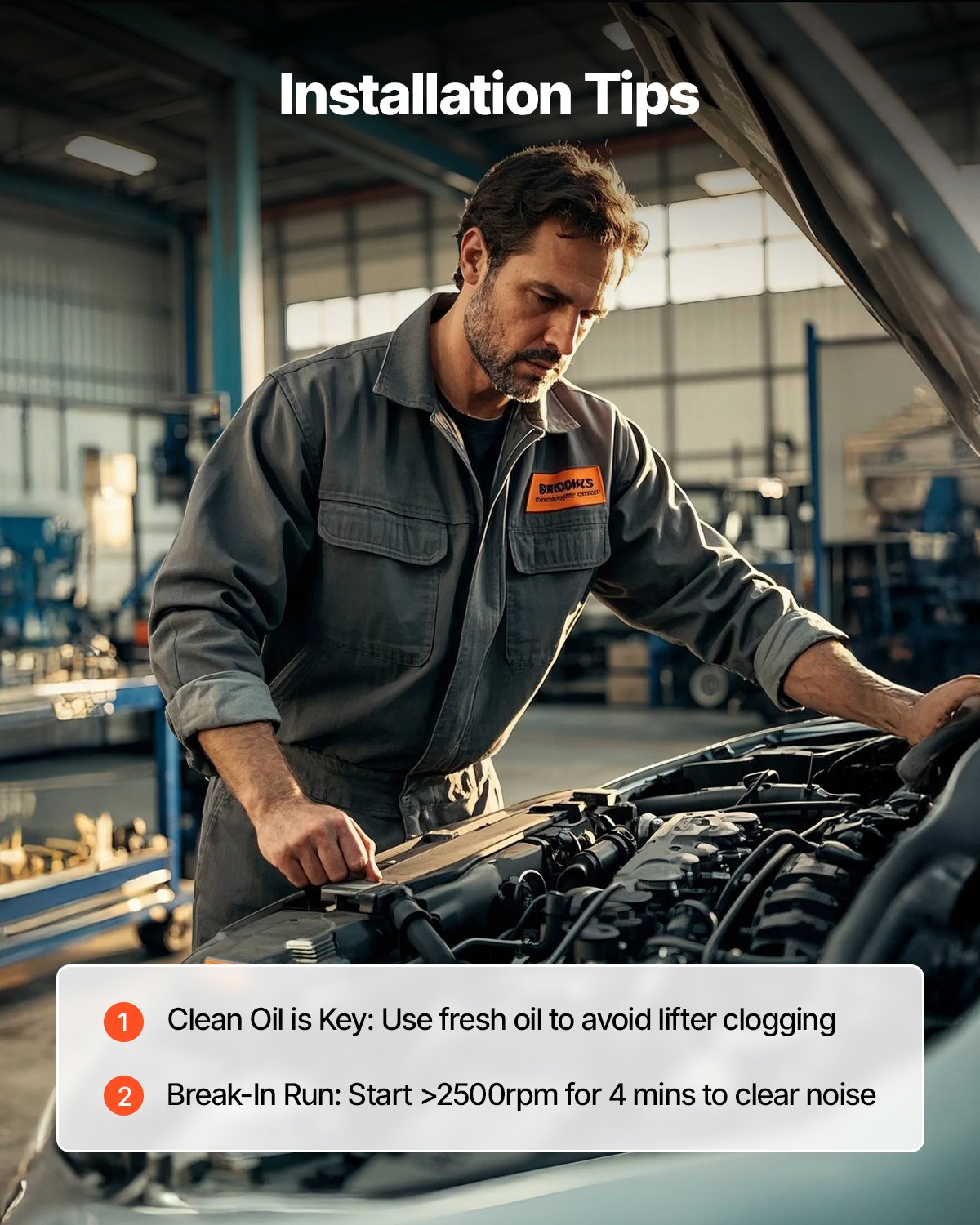 Zestaw wałka rozrządu VEVOR, w tym zestaw łańcucha rozrządu, sprężyny popychaczy i uszczelki, kompatybilny z ciężarówkami GM Gen3/4 Norris z lat 1999–2013, do silników LS1, LS6, LS2, LQ4, LQ9, OE 12625437 E1840P E-1840-P