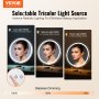 VEVOR Hollywood lusterko do makijażu lusterko kosmetyczne LED do makijażu Smart Touch φ513mm