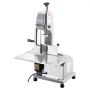 VEVOR Commercial Electric Meat Bandsaw, 650W Bone Sawing Machine with 315 x 460 mm Workbench, 0-110 mm Cutting Thickness, 5 Extra Replacement Blades, for Cutting Bone, Frozen Meat, Pork, Beef & Ribs
