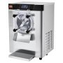 VEVOR Commercial Ice Cream Machine, 12 L/h Single Flavor Countertop Ice Cream Machine for Hard Serving, 4.5 L Stainless Steel Cylinder, LED Panel, Automatic Pre-Cooling with Cleaning