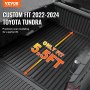 Mata na skrzynię ładunkową VEVOR do Toyoty Tundra 2022-2024, mata TPE na skrzynię ładunkową, 1650 x 1550 x 45 mm, czarna, łatwa do czyszczenia, gruby materac, idealna do transportu
