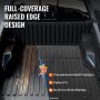 Mata na skrzynię ładunkową VEVOR do samochodów ciężarowych Toyota Tacoma 2005-2023, mata na skrzynię ładunkową z tworzywa TPE, 1520 x 1360 x 45 mm, czarna, gruba, idealna do transportu towarów